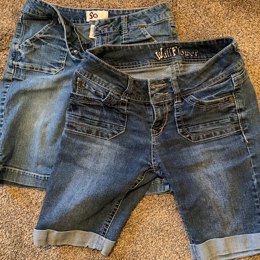 Wallflower & SO bermuda Jean shorts size 5